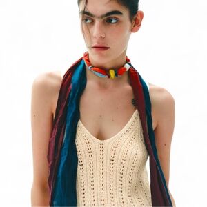 ZARA Cotton Bead Scarf